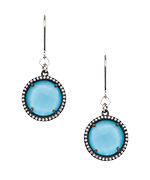 Athena Designs Halo Gemstone Earrings
